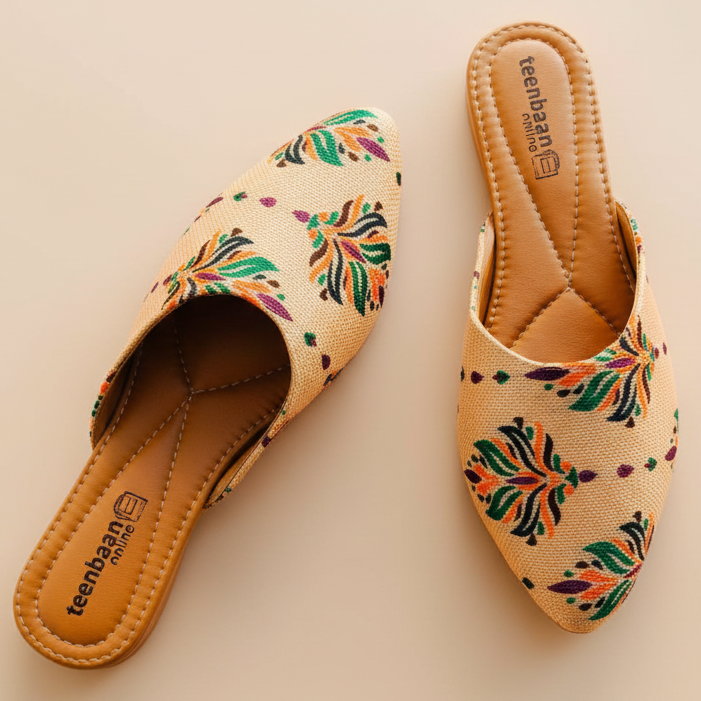 Royal petal Mules