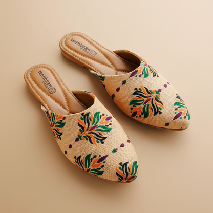 Royal petal Mules