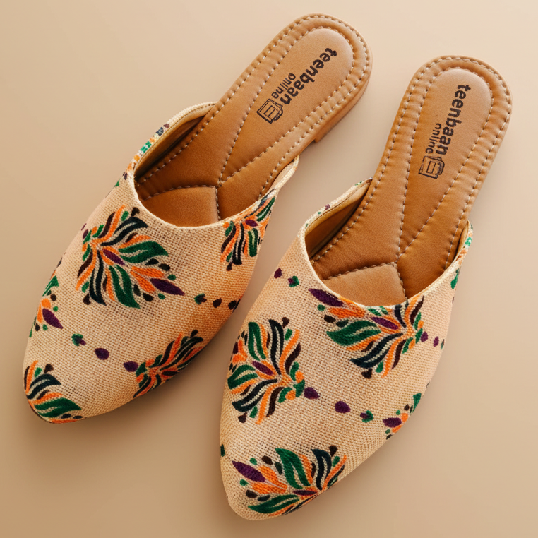 Royal petal Mules